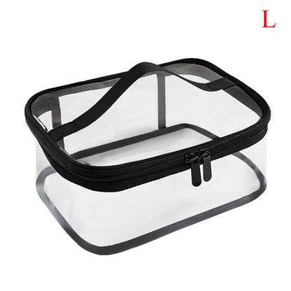 1PCS Travel Cosmetic Makeup Toiletry Wash Bag Pouch Clear Transparent PVC Zipper Bag