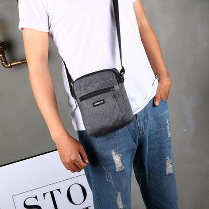 Casual Retro Business Bag High Capacity Canvas Bag Outdoor Simple Version Shoulder Bag Diagonal Package Bag For Men Men Big Sac