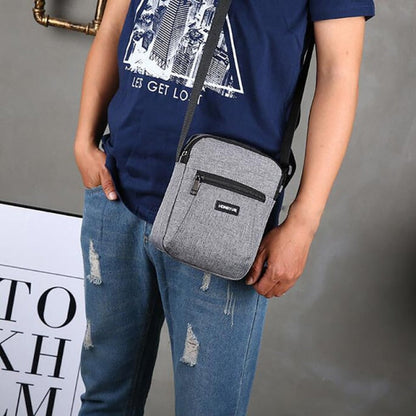 Casual Retro Business Bag High Capacity Canvas Bag Outdoor Simple Version Shoulder Bag Diagonal Package Bag For Men Men Big Sac