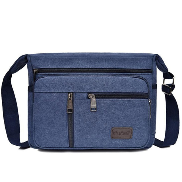 Casual Retro Business Bag High Capacity Canvas Bag Outdoor Simple Version Shoulder Bag Diagonal Package Bag For Men Men Big Sac