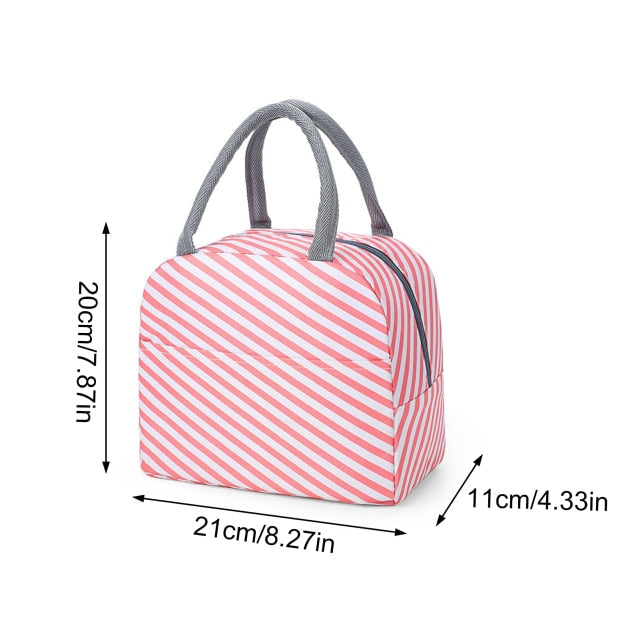 Cyflymder Portable Insulated Bag Waterproof Insulation Lunch Bag Lunch Box Bag Thermal Cooler Bags Food Picnic Kids Lunch Box Bag Tote