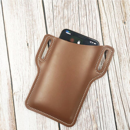 Cyflymder New Hot Sale 1pc PU Waist Bag Cellphone Loop Holster Case Belt Waist Bag Props Leather Purse  For Phone Wallet