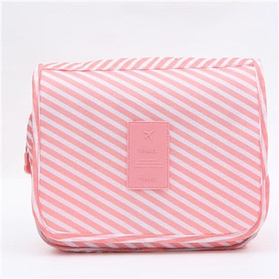 Cyflymder Nylon Travel Set Makeup Bag High Capacity Cosmetic Bags For Women Bathroom Toiletry Bag Make Up Organizer Pouch Hanging neceser