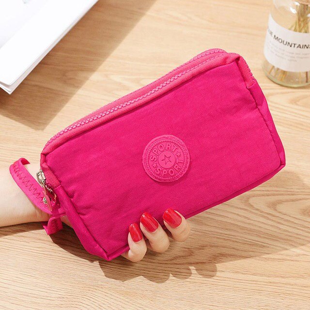 Realaiot Girls Coin Purse Wallets Pocket Women Messenger Money Bags Cards Holder Lady Purses Woman Wallet Pouch Mini Shoulder Zipper Bag