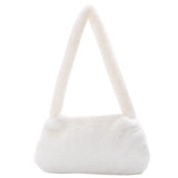 Realaiot Shoulder Messenger Bag Plush Soft Underarm Shoulder Fashion Casual Soft Crossbody Bags Women Totes Bags Clutch Bag