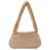 Realaiot Shoulder Messenger Bag Plush Soft Underarm Shoulder Fashion Casual Soft Crossbody Bags Women Totes Bags Clutch Bag