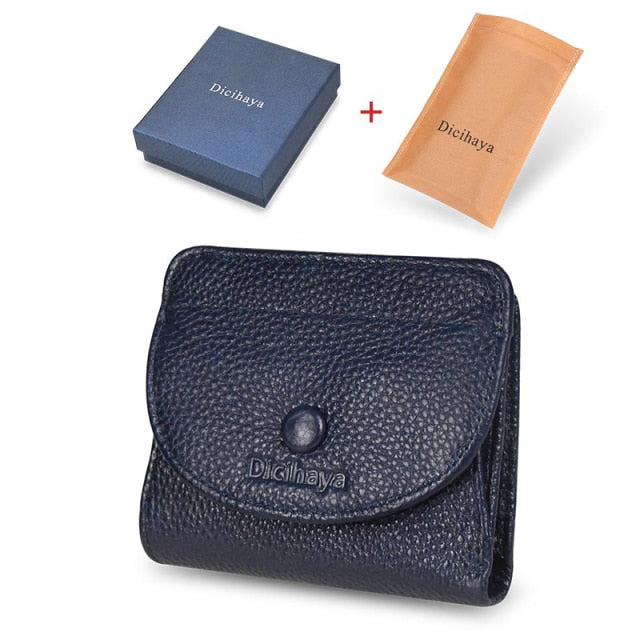 Realaiot Women's Wallet Small and Slim Leather Purse Women Wallets Cards Holders Short Women Coin Purse Small Ladies Wallet