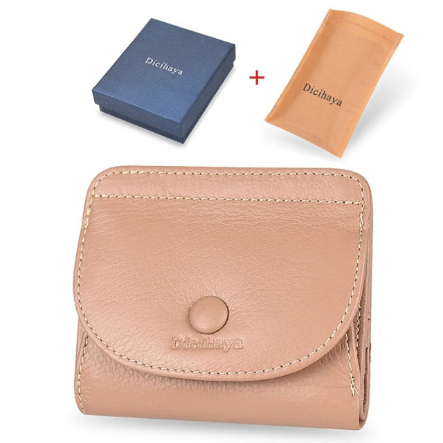 Realaiot Women's Wallet Small and Slim Leather Purse Women Wallets Cards Holders Short Women Coin Purse Small Ladies Wallet