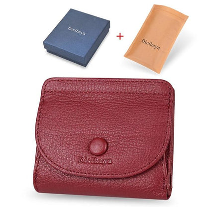 Realaiot Women's Wallet Small and Slim Leather Purse Women Wallets Cards Holders Short Women Coin Purse Small Ladies Wallet