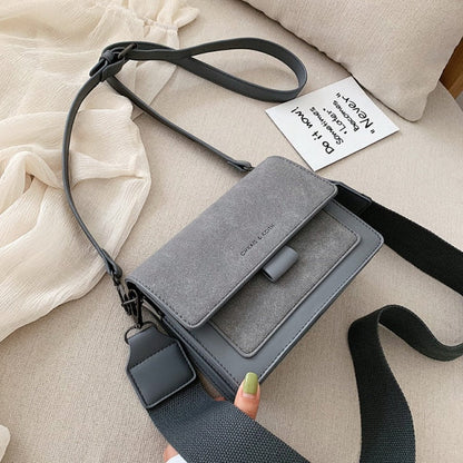 Realaiot Broadband Leather Shoulder Crossbody Bags for Women New Female Messenger Bag Luxury Designer Small Square Bag Phone Bag