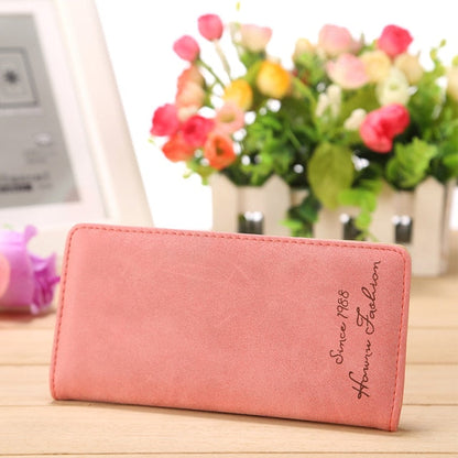 Realaiot Women's Wallet Minimalist Thin Pu Leather Letter Fashion Wallet Female Multi-card Clutch Practical Coin Purse Card Bag Money