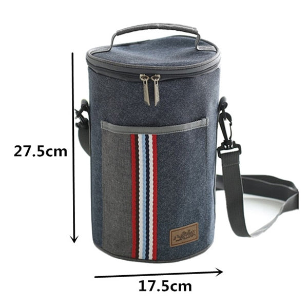 Cyflymder Oxford Lunch Bag Insulated Cooler Women kids Bento Bag Thermal Food Bag Carrier Accessories