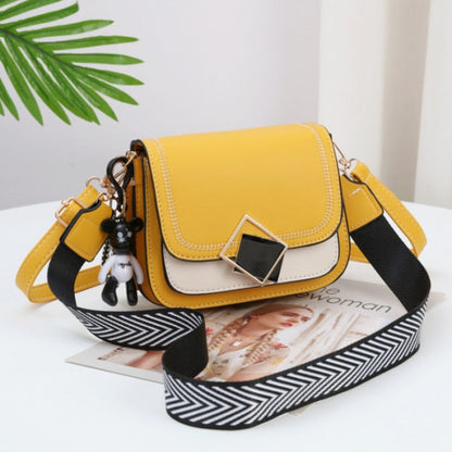 Realaiot Best selling women's Shoulder bag fashion color contrast small square bag high quality Pu One Shoulder Bag for women