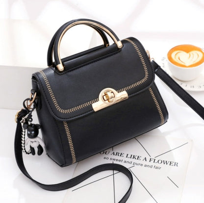 Realaiot Best selling women's Shoulder bag fashion color contrast small square bag high quality Pu One Shoulder Bag for women