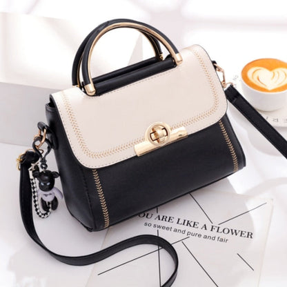 Realaiot Best selling women's Shoulder bag fashion color contrast small square bag high quality Pu One Shoulder Bag for women