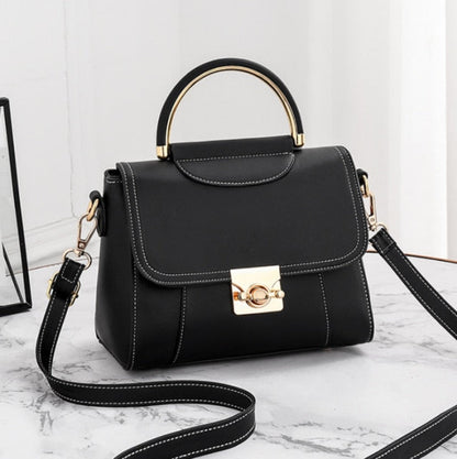 Realaiot Best selling women's Shoulder bag fashion color contrast small square bag high quality Pu One Shoulder Bag for women