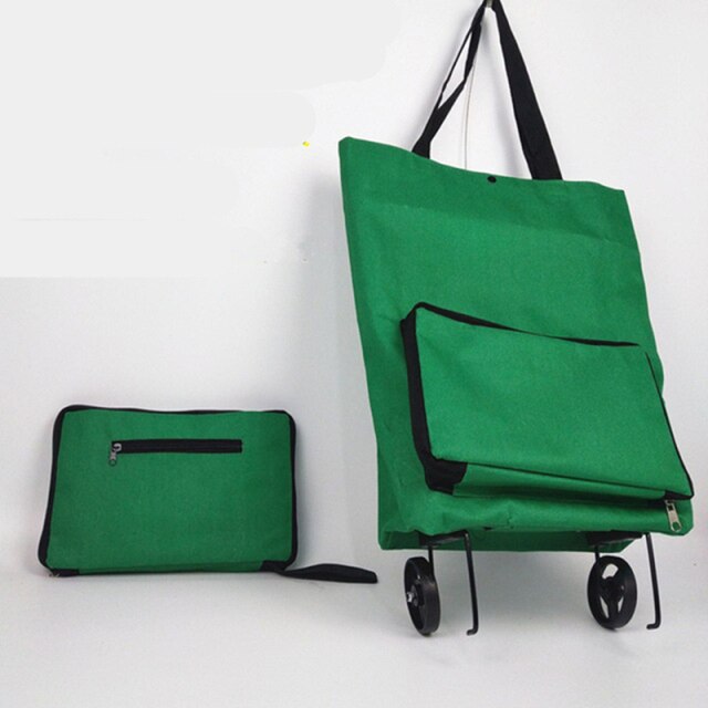 Cyflymder New Folding Shopping Bag Shopping Buy Food Trolley Bag on Wheels Bag Buy Vegetables Shopping Organizer Portable Bag