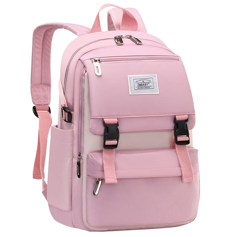 Realaiot Fashion School Bags For teenage Girls Waterproof big schoolbag Children Backpack Book bag Kids School Backpack teens mochila