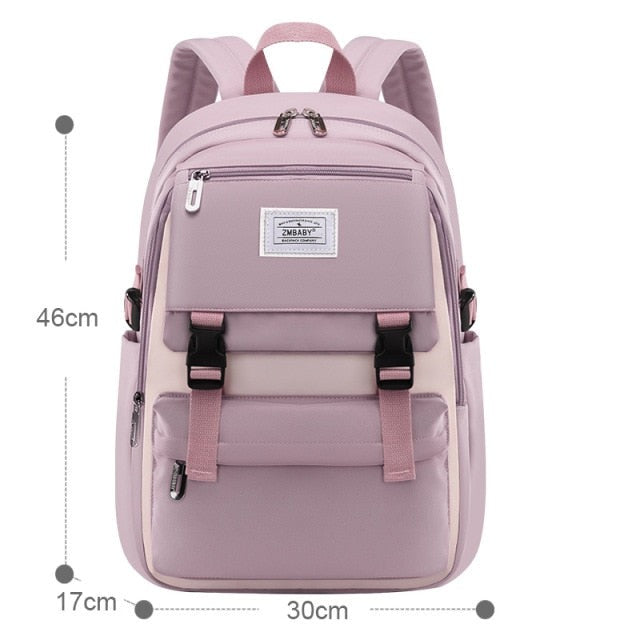 Realaiot Fashion School Bags For teenage Girls Waterproof big schoolbag Children Backpack Book bag Kids School Backpack teens mochila