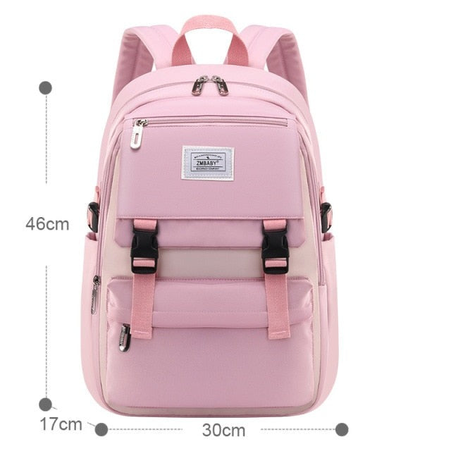 Realaiot Fashion School Bags For teenage Girls Waterproof big schoolbag Children Backpack Book bag Kids School Backpack teens mochila