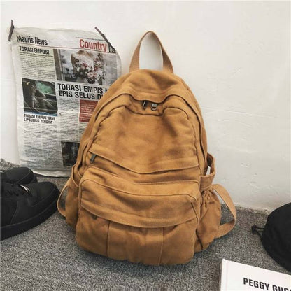 Realaiot Korean Version High Capacity Travel Backpack Laptop Canvas Women Backpack Female Schoolbag for Teenages Girls mochila mujer