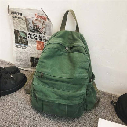 Realaiot Korean Version High Capacity Travel Backpack Laptop Canvas Women Backpack Female Schoolbag for Teenages Girls mochila mujer