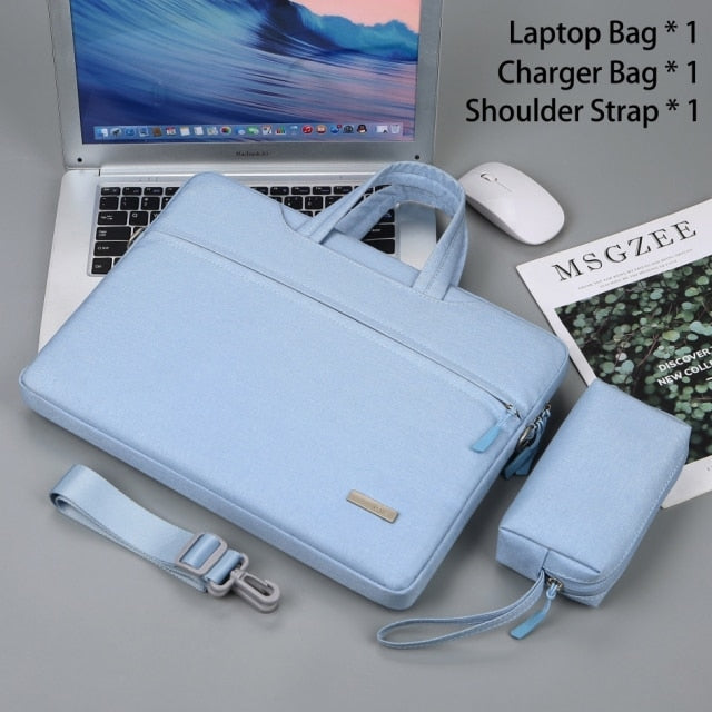 Realaiot Laptop Bag Sleeve Case 12 13.3 15.6 14 inch Shoulder Notebook bag For Macbook Air Pro M1 Lenovo Dell Huawei handbag Briefcase