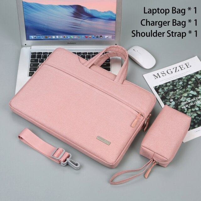 Realaiot Laptop Bag Sleeve Case 12 13.3 15.6 14 inch Shoulder Notebook bag For Macbook Air Pro M1 Lenovo Dell Huawei handbag Briefcase