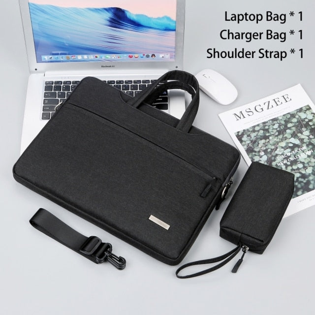 Realaiot Laptop Bag Sleeve Case 12 13.3 15.6 14 inch Shoulder Notebook bag For Macbook Air Pro M1 Lenovo Dell Huawei handbag Briefcase