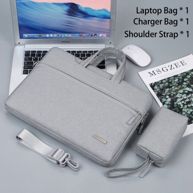 Realaiot Laptop Bag Sleeve Case 12 13.3 15.6 14 inch Shoulder Notebook bag For Macbook Air Pro M1 Lenovo Dell Huawei handbag Briefcase