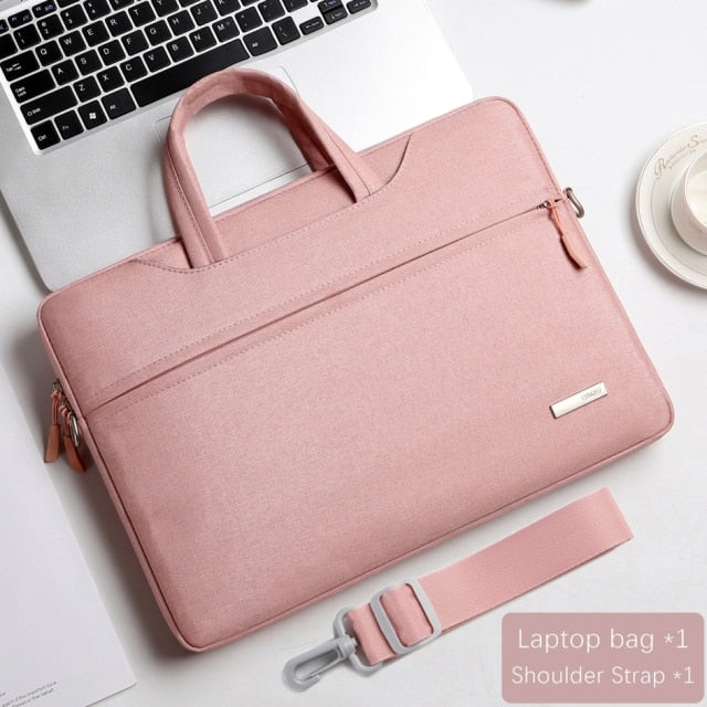 Realaiot Laptop Bag Sleeve Case 12 13.3 15.6 14 inch Shoulder Notebook bag For Macbook Air Pro M1 Lenovo Dell Huawei handbag Briefcase