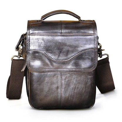 Cyflymder Quality Original Leather Male Casual Shoulder Messenger bag Cowhide Fashion Cross-body Bag 8" Pad Tote Mochila Satchel bag 144