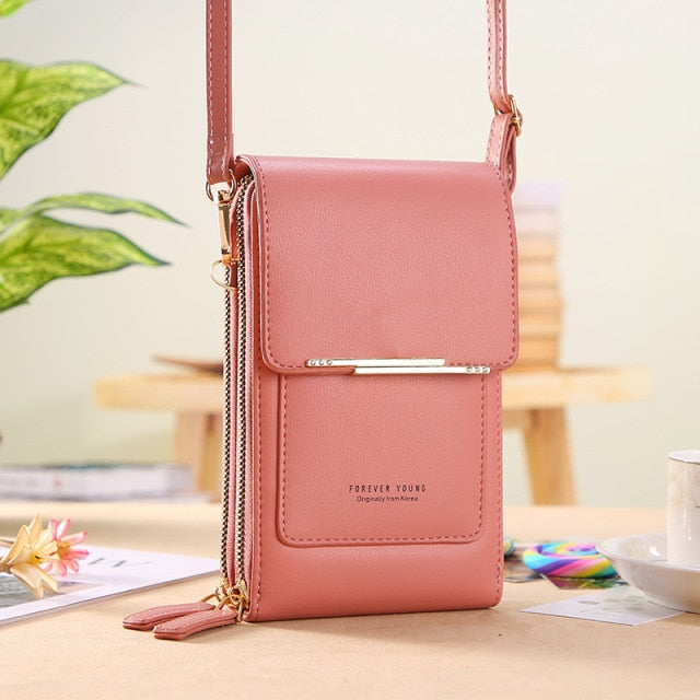 Realaiot Women Bags Soft Leather Wallets Touch Screen Cell Phone Purse Crossbody Shoulder Strap Handbag for Female Cheap Women's Bags