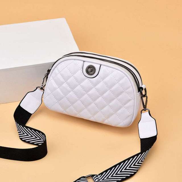 Realaiot High Quality Palid PU Leather Women Messenger Bags Luxury Handbags Women Bags Designer Summer Wide Strap Ladies Shoulder Bag