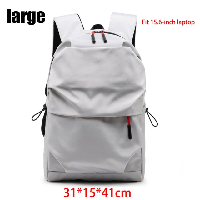 Cyflymder Multifunction Waterproof Backpack Men Luxury Student School Bags Notebook Backpacks Casual Pleated 15.6 Inch Laptop Bag For Men