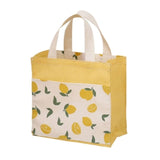Cyflymder New Millet wheat fabric double-sided dual-use cotton and linen pocket handbag shopping bag  reusable storage bag grocery bag