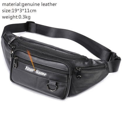 Realaiot Genuine Leather Belt Bag Women's Waist Bags For Women Fanny Pack Female Waist Pack Belt Waist Bag Woman Phone Bags Bumbag