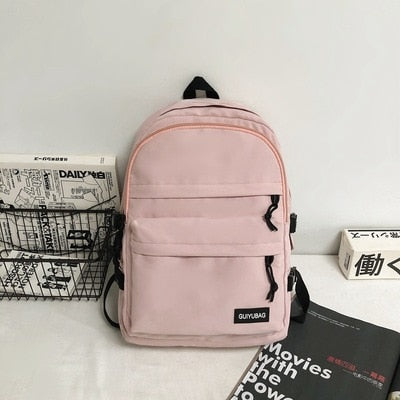 Realaiot Women Backpack for Teenage Girls Summer New Fashion Female Casual School Students Shoulder Bags Sweet Travel Backpacks