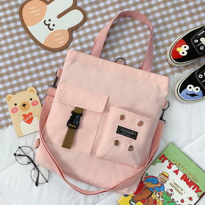 Realaiot Kawaii Cartoon Tote Bag Canvas Handbag Shopping Bag Super Cool Handbags Shoulder Bags for Girl Book Bags Bolsa Feminina Mochila