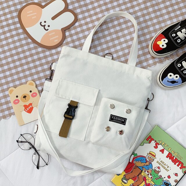 Realaiot Kawaii Cartoon Tote Bag Canvas Handbag Shopping Bag Super Cool Handbags Shoulder Bags for Girl Book Bags Bolsa Feminina Mochila