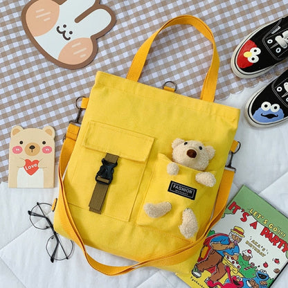 Realaiot Kawaii Cartoon Tote Bag Canvas Handbag Shopping Bag Super Cool Handbags Shoulder Bags for Girl Book Bags Bolsa Feminina Mochila