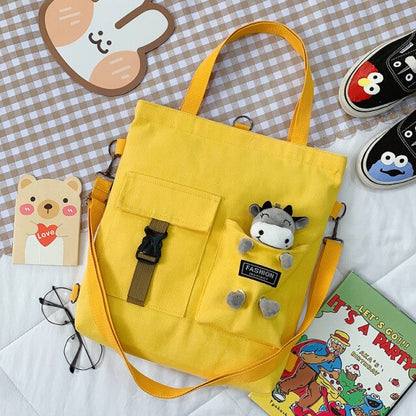 Realaiot Kawaii Cartoon Tote Bag Canvas Handbag Shopping Bag Super Cool Handbags Shoulder Bags for Girl Book Bags Bolsa Feminina Mochila