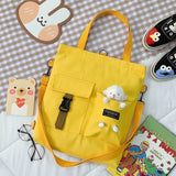 Realaiot Kawaii Cartoon Tote Bag Canvas Handbag Shopping Bag Super Cool Handbags Shoulder Bags for Girl Book Bags Bolsa Feminina Mochila