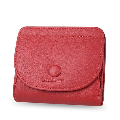 Realaiot Women's Wallet Small and Slim Leather Purse Women Wallets Cards Holders Short Women Coin Purse Small Ladies Wallet