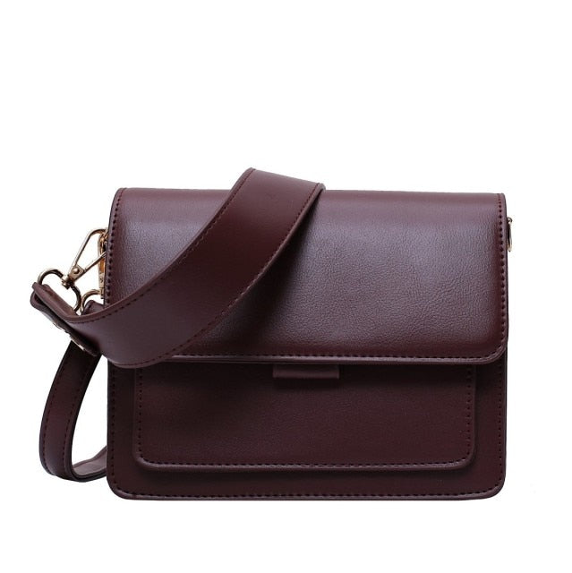 Cyflymder New Mini Lightweight PU Leather Flap Bags For Women Summer Lady Shoulder Handbag Simple Female Daily Flap Crossbody Bag