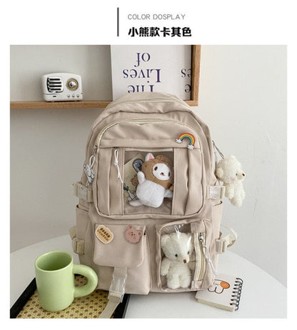 Cyflymder Large-capacity High School Student Backpack Ins Japanese Junior High School Student School Bag Female Mori Girl Backpack