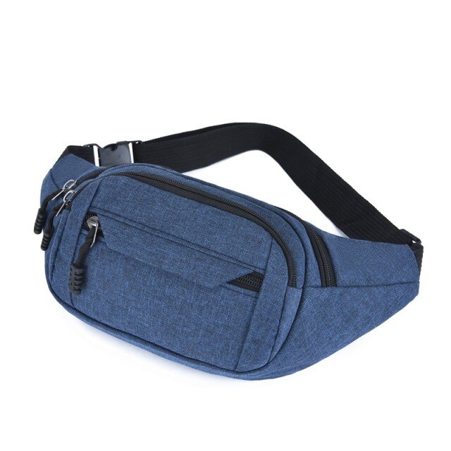 Realaiot Fashion Men Women Waist Bag Casual Fanny Pack Purse Large Phone Belt Bag Pouch Canvas Outdoor Travel Phone Bag Banana Hip Bags