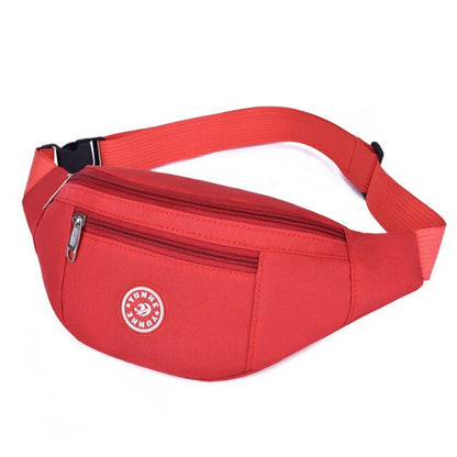 Realaiot Fashion Men Women Waist Bag Casual Fanny Pack Purse Large Phone Belt Bag Pouch Canvas Outdoor Travel Phone Bag Banana Hip Bags