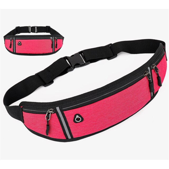 Buylor Running Waist Bag Sports Belt Pouch Mobile Phone Case Men Women Hidden Pouch Gym Sport Bags  Belt Waist Pack