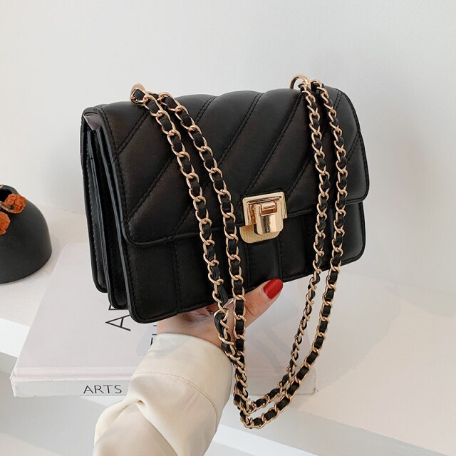 Cyflymder Luxury Designer Women Chain Shoulder Bag Female Brand Crossbody Handbags and Purse Bags White Black Small Flap Prom Bags